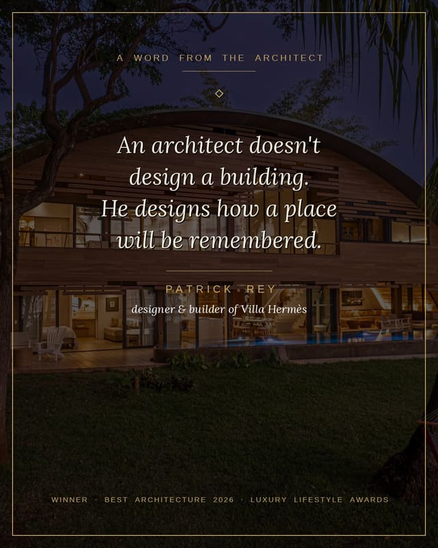 Villa Hermes — Luxury Lifestyle Awards, Mejor Arquitectura 2026