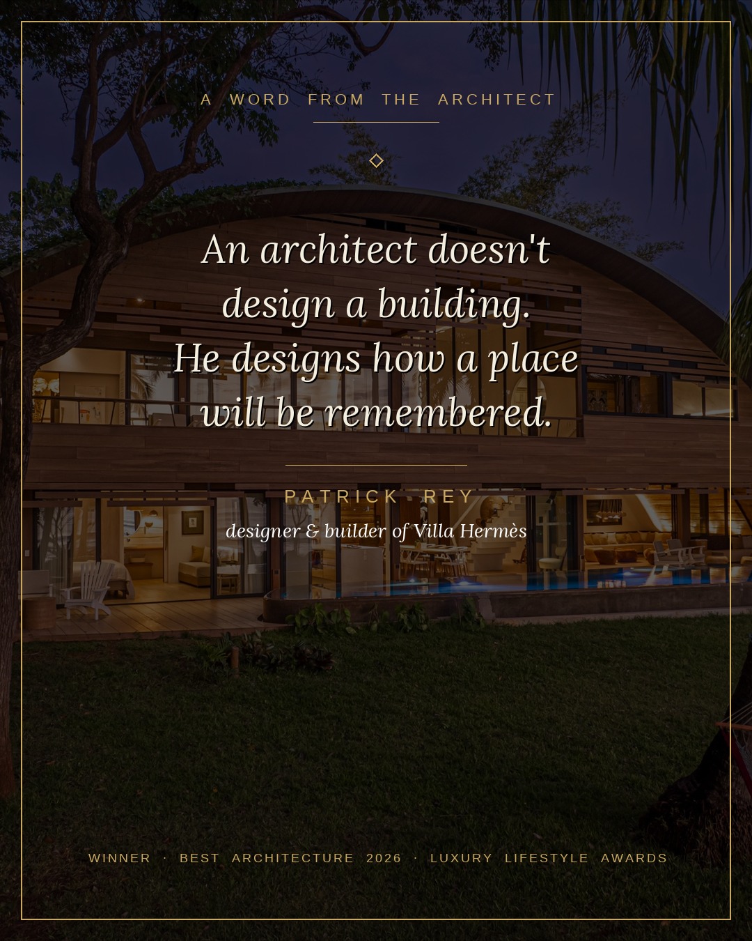 Villa Hermes — Luxury Lifestyle Awards 2026